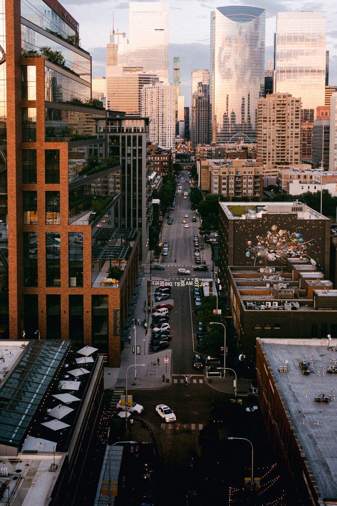 a photo featuring fulton market neighborhood of chicago that the emily hotel is located