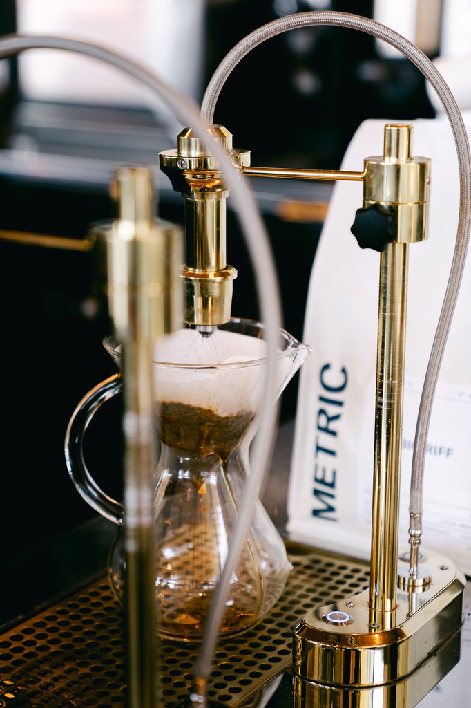 metric pour over at the coffee bar, the emily hotel chicago