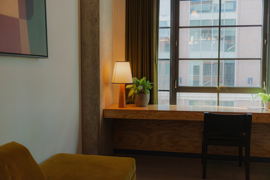 Design Details inside The Emily Hotel's Loft Suite