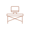Drawing of a working desk