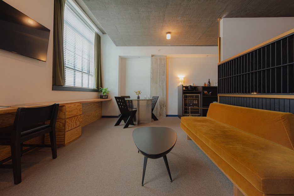 Executive Loft Living Area at The Emily Hotel
