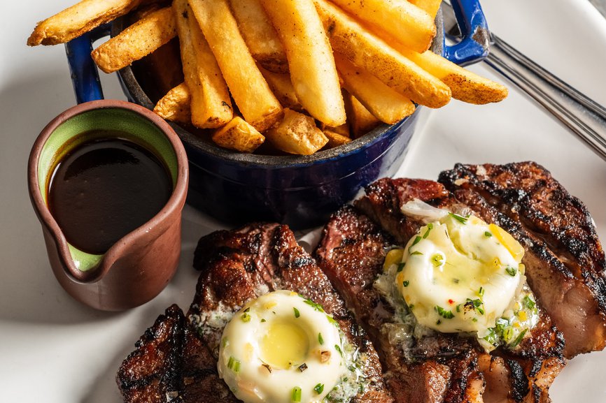 Old fora entree steak frites 6.25