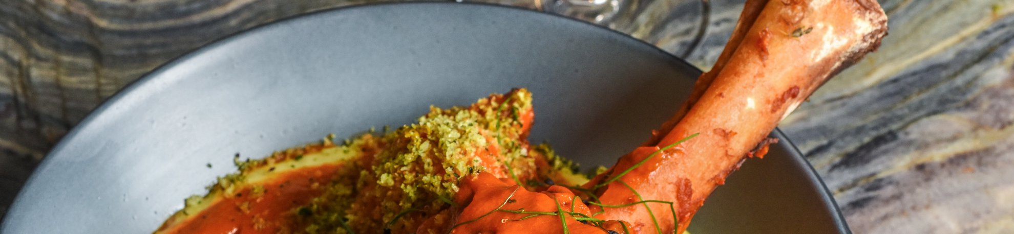 Fora fall entree lamb shanks 9.25 portrait slight aerial overview