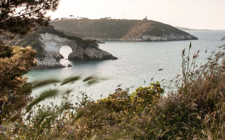 Sea cliffs in Puglia