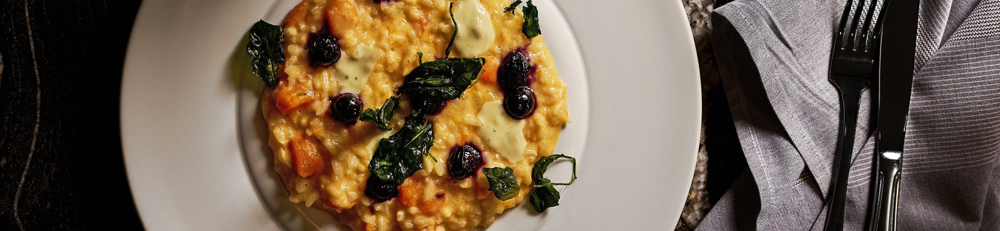 Chef Marcello's buttenut squash risotto