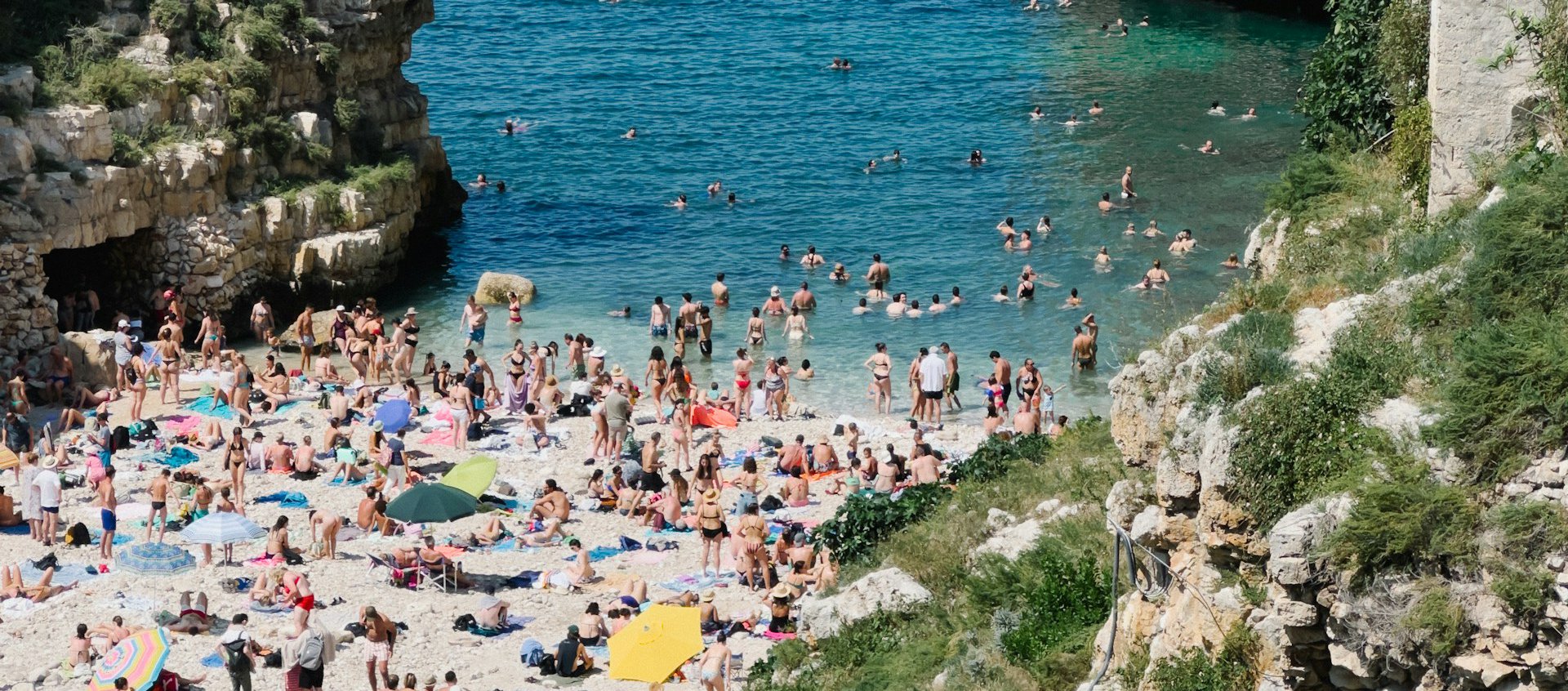 Beach in Polignano a Mare